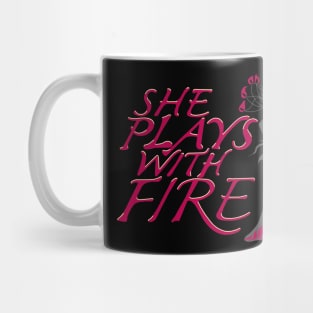 Fire Dancer Pink Mug